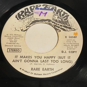 Rare Earth: It Makes You Happy (But It Ain't Gonna Last Too Long) 45 - Picture 1 of 2