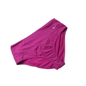 Nike Swim Women's Sz LARGE High Waisted Swimsuit Bikini Bottom Pink NESSA215 NEW - Picture 1 of 4
