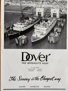 Dover The Motorists 1961 anuncio de viaje blanco y negro - Imagen 1 de 2
