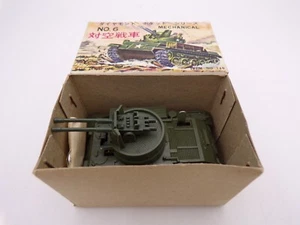 Vintage Yonezawa Japan Tin Plastic Wind Up Mechanical US Tank NMIB Nomura - Picture 1 of 9