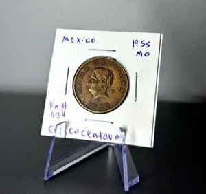 1955 Mo Mexico 5 Centavos Coin KM# 424 - Picture 1 of 2