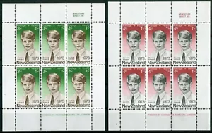 Nueva Zelanda Nueva Zelanda 611 - 612 hoja de hoja pequeña sin montar o nunca montada príncipe Eduardo 73 - Imagen 1 de 3