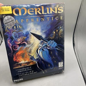 Merlin's Apprentice PC/MAC CD-ROM - A Puzzling Tale Vintage 1995 Brand New - Picture 1 of 14