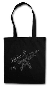 AK47 BLUEPRINT EINKAUFSTASCHE AK 47 74 Pistole MG Maschine Automatikgewehr Krieg Russisch - Bild 1 von 1