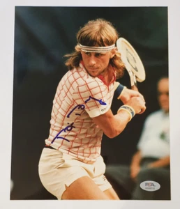 Rare BJORN BORG Signed 8x10 Photo-11 x GRAND SLAM TENNIS CHAMPION-PSA - Picture 1 of 4