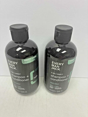 LOTE 2 CHAMPÚ Y ACONDICIONADOR EVERY MAN JACK 2 EN 1 SAL MARINA Foto 1 de 2