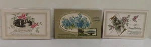 Lot 3 John Winsch Happy Birthday geprägte Postkarten 1914-1915 - Bild 1 von 1