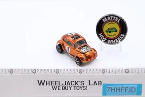 Custom Volkswagen w/ Button Orange Long Steer Wheel Hot Wheels 1967 1968 Redline - Picture 1 of 6
