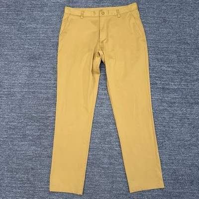 Rhone Commuter Pants Men 33X30 Chino Yellow Mustard Performance Stretch Golf - Image 1 of 4