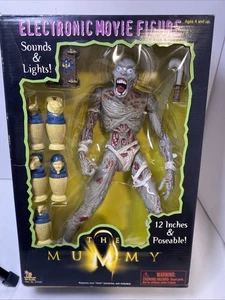 THE MUMMY ELECTRONIC MOVIE FIGUR. Toy Island 1998 Mfg.  12" HORROR. NEU im Karton. - Bild 1 von 10