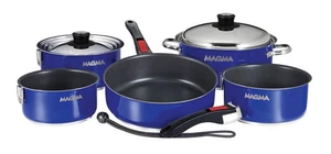 Magma Induktion Antihaft Emaille Finish Kochgeschirr Set - 10 Stck - : A10-366-JB-2-IN - Bild 1 von 1