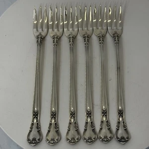 Austerngabeln! 6 Sterling Gorham Chantilly Cocktails/Meeresfrüchte 5 1/2" 90g NEU - Bild 1 von 8