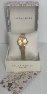 Laura Ashley Rose Gold Grey Watch LA2089RG With Box Working - Bild 1 von 7