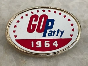 Prendedor de oro vintage del Partido de la Convención Nacional Republicana de San Francisco 1964 GOP - Imagen 1 de 4