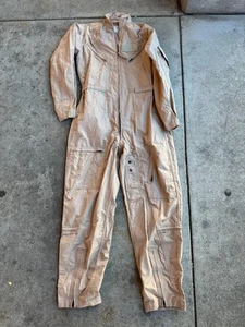 Carter Industries Military Flight Suit 44L Tan CWU 27P Flyers Overall - Bild 1 von 4
