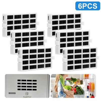 NSIOUTLET 6x Replacement Air Filter for Whirlpool W10311524 AIR1 Fresh Flow Refrigerator