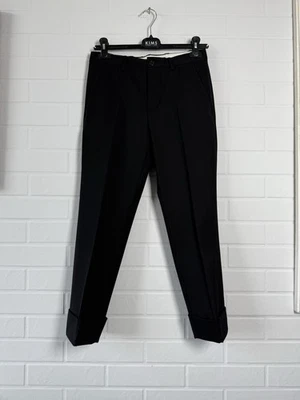 MIU MIU PRADA Woman's Pants Wool Blend Black Size IT 38 MX 24  Made In Italy - Image 1 of 4