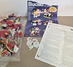 Bucilla Applique Feltro 1998 Babbo Natale e Gelo 6 Ornamenti Natalizi 83957 LEGGI - Foto 1 di 3