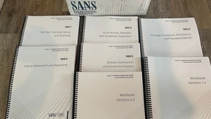 SANS SEC560 Enterprise Penetration Testing course books 2024 - GIAC GPEN - New - Picture 1 of 8