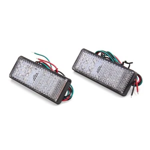 2uds LED Rojo Reflector Intermitente Luz de Freno Trasera para la Motocicleta - Imagen 1 de 3