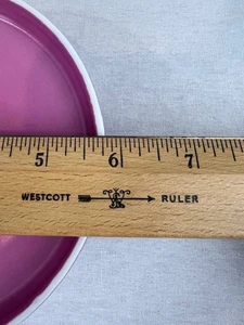 3 Block Chromatics Red Lavender Plates Ceramic Germany 5 5/8 "  VGC modernist  - Picture 1 of 10