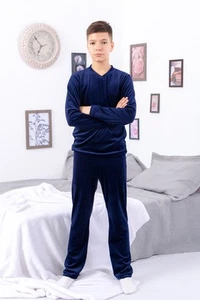 Pajama Set (boys), Winter, Nosi svoe 6412-030 (chornylno-synij) - Picture 1 of 13