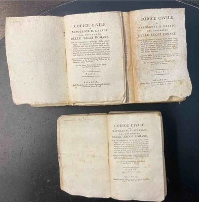 Code Civil de Napoléon Le Grand Avec La Comparaison des Lois Romaines. 1811-1810 - Photo 1/3