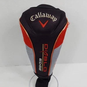 Callaway Diablo Edge Plus Golf Club #1 Driver Wood Head Cover OEM Black Red - Picture 1 of 5