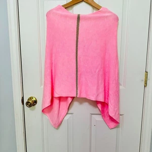 LILLY PULITZER CORBY WRAP CORAL REEF TINT HEATHER KNIT TUNIC BARBIECORE $128 - Picture 1 of 6