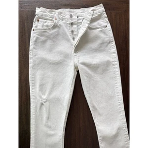 Citizens of Humanity Jolene Jeans Damen 27 Button Fly Premium Vintage Weiß - Bild 1 von 11