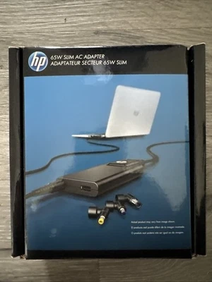 NEW GENUINE OEM; HP 65W Slim AC Power Adapter - H6Y82AA#ABA - Image 1 of 4