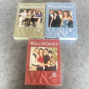Will & Grace TV Series Seasons 1–3 DVD Set 1 2 3 Complete Cleaned Box Sets - Picture 1 of 3