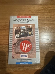NEU & VERSIEGELT! Vintage 1985 We Are the World Michael Jackson Africa Beta Betamax Tape - Bild 1 von 6