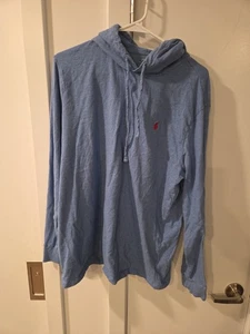 Polo Ralph Lauren Mens Lightweight Pullover Hoodie Blue, Size: XL With Hood. - Picture 1 of 7