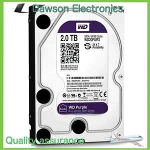 Western Digital WD20PURX 2TB 5400RPM SATA 3.5" Internal Desktop Hard Disk Drive - Picture 1 of 3