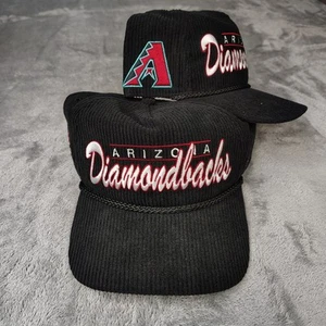 '47 Brand Arizona Diamondbacks Black Corduroy Double Header Rope Hitch Snapback - Picture 1 of 8