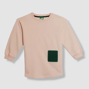 $62 Mon Coeur Kids Girl's Pink Earth Loving Kid Sweatshirt Sweater Size 5Y - Picture 1 of 4