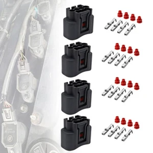 Conector de enchufe de bobina de encendido 4x para Toyota Lexus Camry 90980-11885 2000-2010 - Imagen 1 de 12