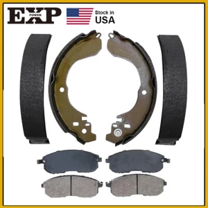 Front Ceramic Brake Pads + Rear Shoes for 2007 - 2012 Nissan Cube Sentra Versa - Picture 1 of 1