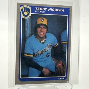 1985 Fleer Update Teddy Higuera Rookie Baseball Card #U-54 NM-MT FREE SHIPPING