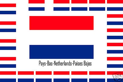 SAFIRMES Assortiment lot de 25 autocollants Vinyle stickers drapeau Pays-Bas-Netherlands