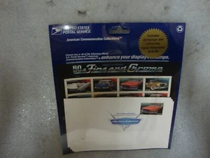 FINS AND CHROME 42c U.S. STAMPS & 5 FIRST DAY COVER KEEPSAKES PONTIAC SAFARI - Picture 1 of 5