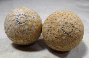 Par de pelotas de golf Reach Paramount cuadradas vintage/antiguas con hoyuelo - Imagen 1 de 7