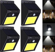 4pcs Lampada luce faretto faro esterno energia solare 48 LED sensore movimento