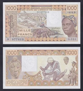 Banconota Stati Africa Ovest Benin 1000 francs 1990 P.-207Bi FDS/UNC - Imagen 1 de 1