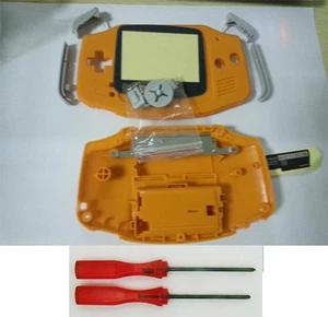 Paquete de carcasa completa naranja para Nintendo Gameboy Advance GBA reparación OEM - Imagen 1 de 1