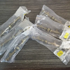 NOS Lot Of 6 Vintage Amerock Brass Door Drawer BP342-BB Handle Pulls - Picture 1 of 6