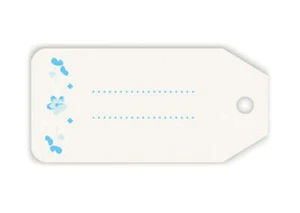 Scotton Targhetta 45 x 25 Mm Bloom Azzurro 10 Pz - Imagen 1 de 1