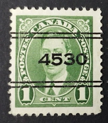 Canada 1937 King George VI stamp precancelled MNH OG - Image 1 of 2
