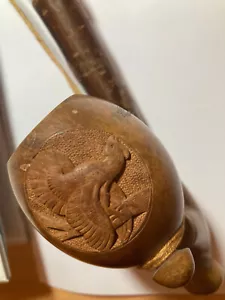 Jägerpfeife - Bruyereholzkopf ohne Deckel - Motiv Auerhahn - 100% Handarbeit - Bild 1 von 7